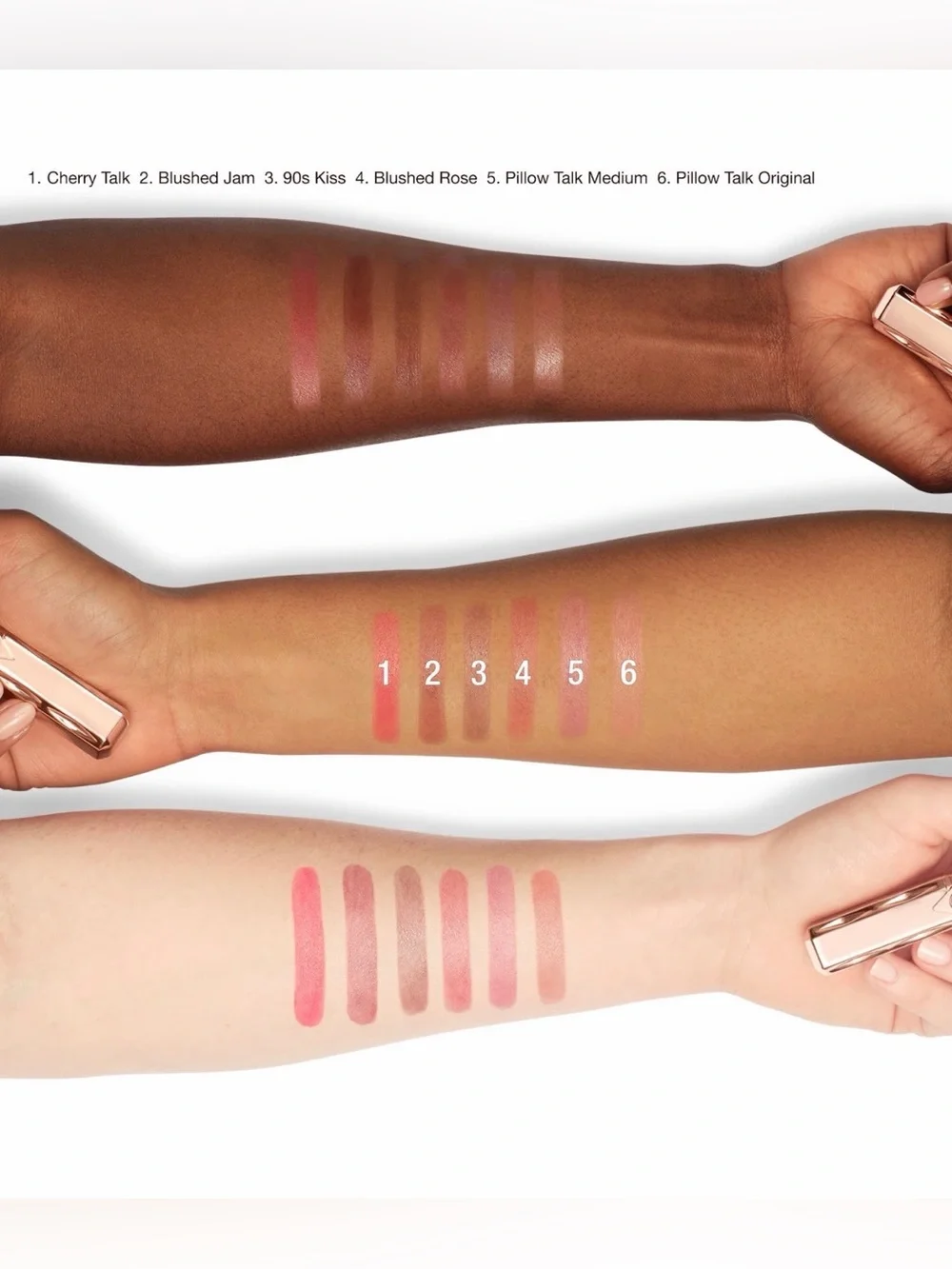 Blushed Rose Charlotte Tilbury Pillow Talk Long Lasting Blush Balm Sheer Tint